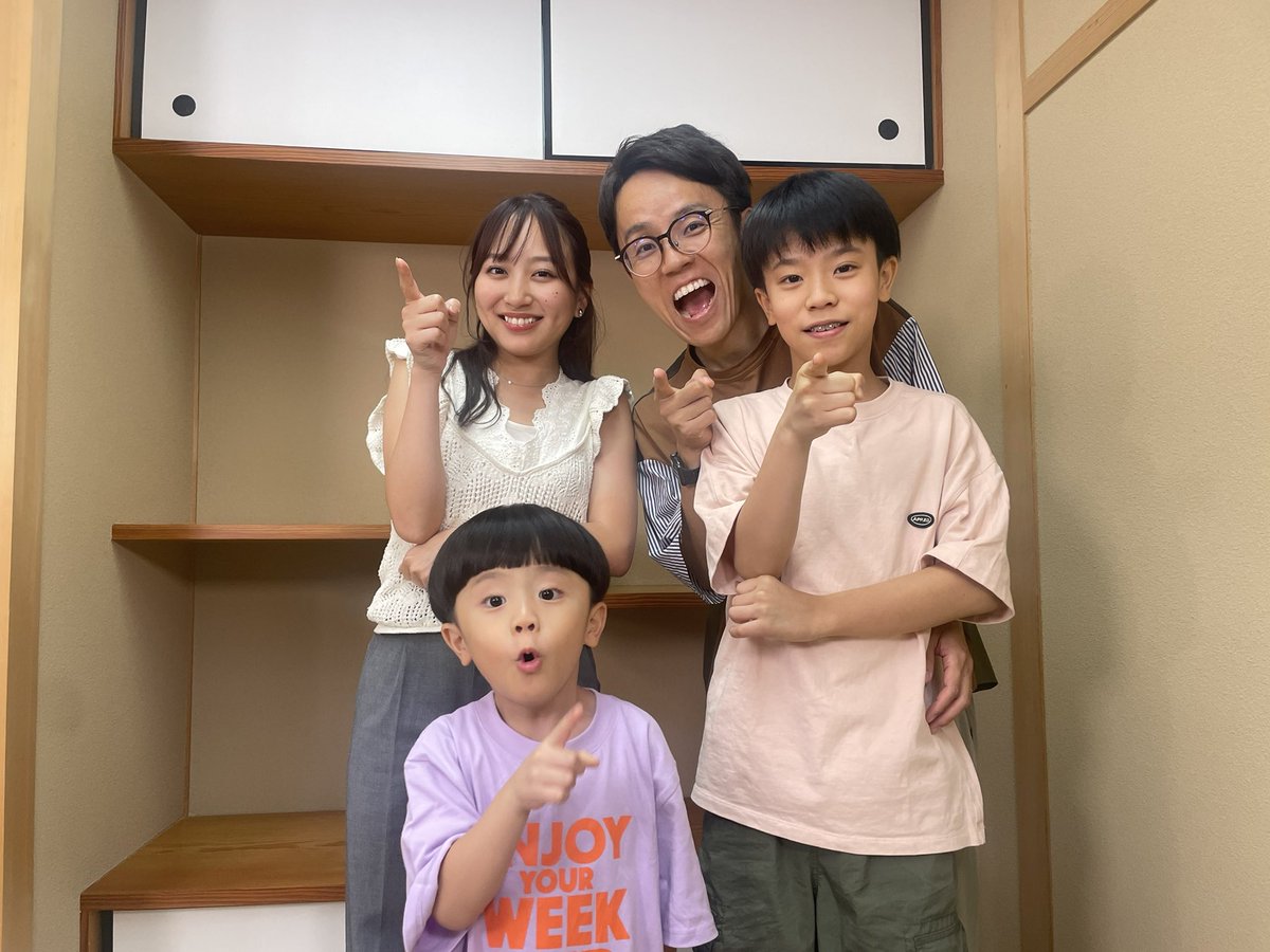 明日のおはよう朝日土曜日です！ 息子たちと、堀ちゃんとロケさせて