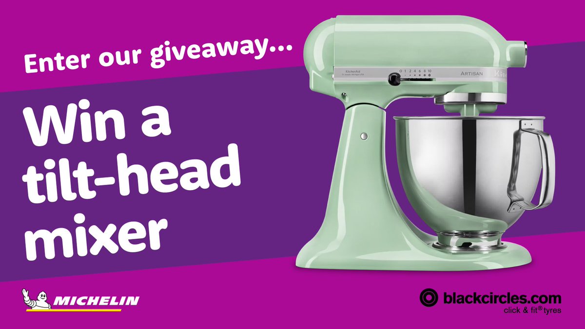 Hey bakers! Win this tilt-head mixer worth £375, courtesy of Michelin, to take your baking to the next level. 

To enter:

🎁 Like, share &amp; follow us
🍰 Tell us your favourite sweet treat, and who you like to share with

[Ends October 14th]
See T&amp;Cs: bit.ly/3Jtb5WN