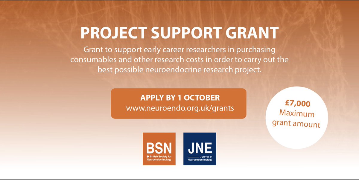 Are you a postdoc or student working on a neuroendocrine research project?🧠🔬

💸Get up to £7,000 support for consumables/other research costs to enable you to carry out the best possible neuroendocrine research project.

Deadline 1 October

More: neuroendo.org.uk/grants