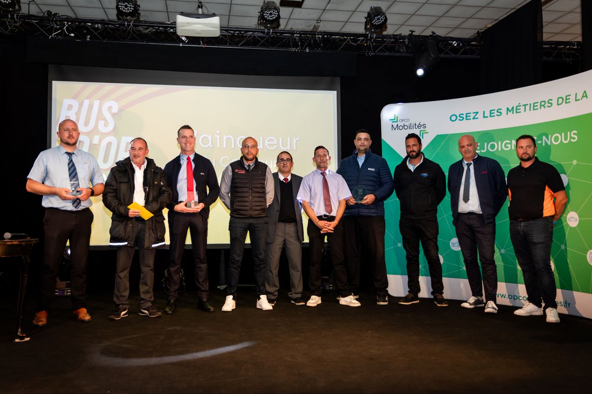 UTP_Fr's tweet photo. 🏆 Les gagnants de la 22e édition du #BusdOr 2024 :
🔸 Prix du meilleur conducteur & Prix du conducteur le plus expérimenté (parmi les finalistes) : Bruno HERBIN @STAS_Officiel
🔸 Prix du 2è meilleur conducteur & Prix du conducteur le plus jeune (parmi les finalistes) : Tanguy BAPTISTE @KeolisLille
🔸 Prix du 3è meilleur conducteur : Maxime MALBAUT @transdevFR Calais
🔸 Prix du 4è meilleur conducteur : Stéphane MOREL #RATPDev Creil
🔸 Prix du 5è meilleur conducteur : Giovanni VIAENE #STABUS
🔹 Prix de la meilleure conductrice : Coralie CLAVAUD @groupekeolis Nevers
🔹 Prix de l’accessibilité : David HELD de #RATPDev La Roche-sur-Yon
🔹 Prix du développement durable : Jean-Baptiste MAUGER @groupekeolis Tarbes