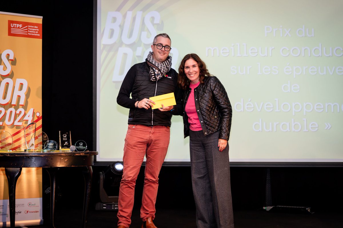 UTP_Fr's tweet photo. 🏆 Les gagnants de la 22e édition du #BusdOr 2024 :
🔸 Prix du meilleur conducteur & Prix du conducteur le plus expérimenté (parmi les finalistes) : Bruno HERBIN @STAS_Officiel
🔸 Prix du 2è meilleur conducteur & Prix du conducteur le plus jeune (parmi les finalistes) : Tanguy BAPTISTE @KeolisLille
🔸 Prix du 3è meilleur conducteur : Maxime MALBAUT @transdevFR Calais
🔸 Prix du 4è meilleur conducteur : Stéphane MOREL #RATPDev Creil
🔸 Prix du 5è meilleur conducteur : Giovanni VIAENE #STABUS
🔹 Prix de la meilleure conductrice : Coralie CLAVAUD @groupekeolis Nevers
🔹 Prix de l’accessibilité : David HELD de #RATPDev La Roche-sur-Yon
🔹 Prix du développement durable : Jean-Baptiste MAUGER @groupekeolis Tarbes