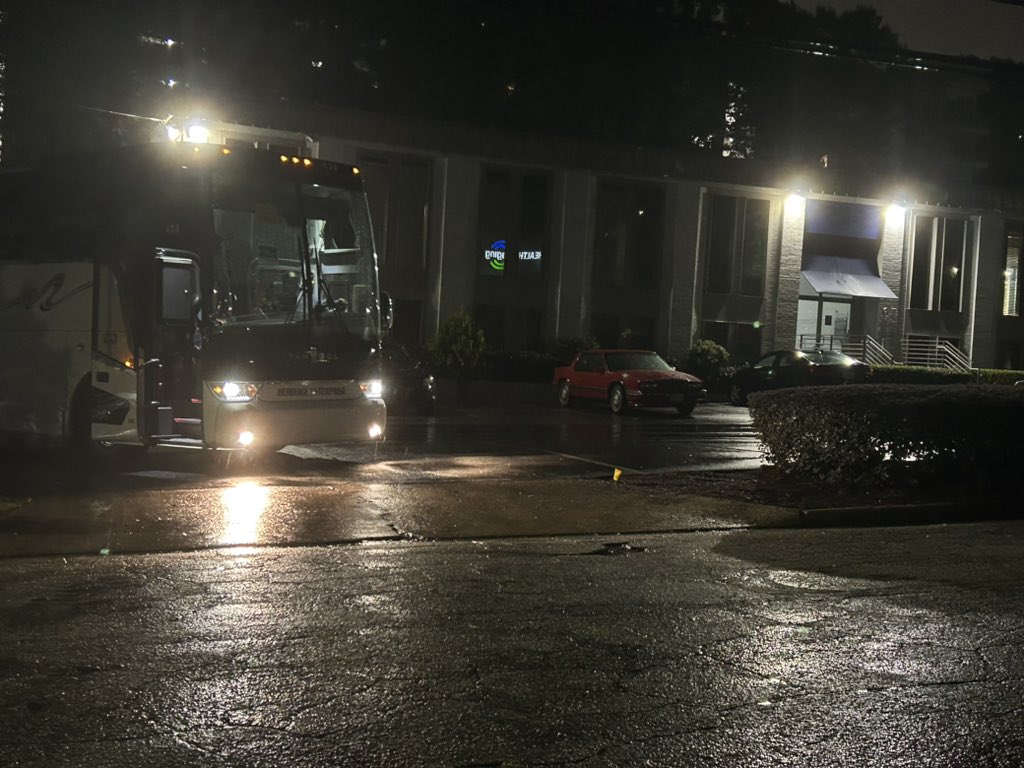 Barricades now up outside of Peachtree Park apartments. Fire crews tell me about 60 people had to be rescued from flooded apartments here. Buses came to help shelter those who had to evacuate full report ahead on <a href="/GoodDayAtlanta/">Good Day Atlanta</a>
