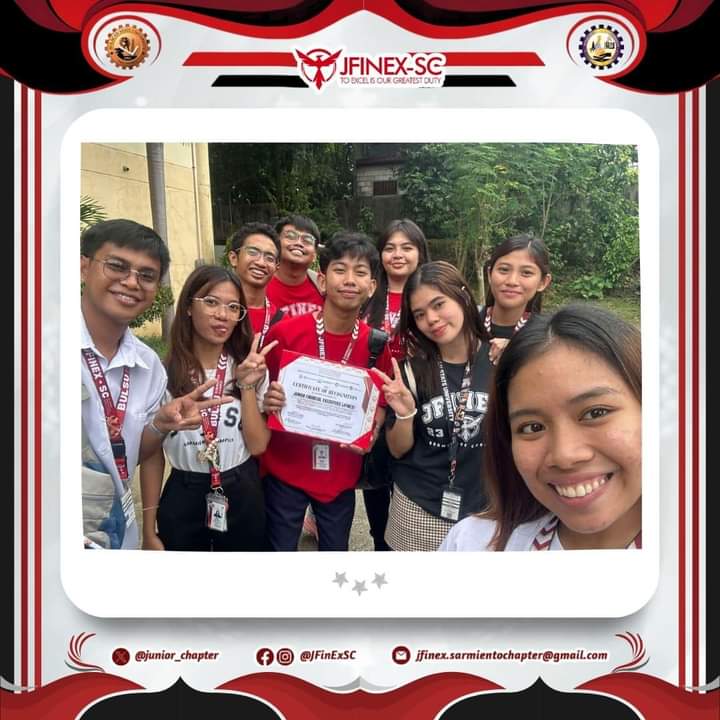 junior_chapter's tweet photo. 𝓡𝓮𝓬𝓸𝓰𝓷𝓲𝓽𝓲𝓸𝓷 𝓓𝓪𝔂!  🥳🎖️

On September 20, 2024, we received this Certificate of Recognition, marking another chapter of excellence, growth, and unity. 

Check the full post here: https://t.co/27HiNf5Fil

#RecognitionDay
#JFinExSC
#ToExcelIsOurGreatestDuty https://t.co/X0gLGPaAf8