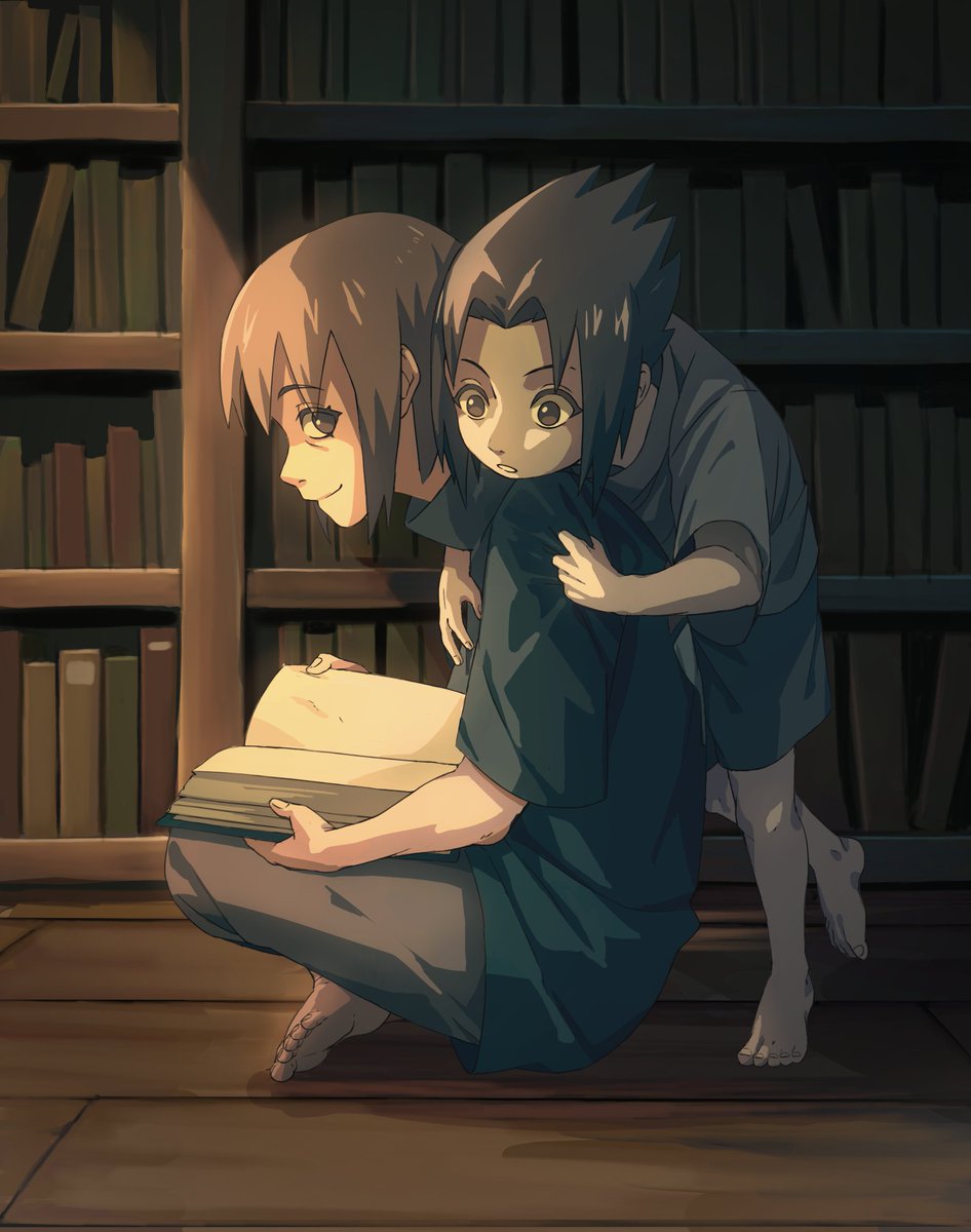 "What are you Reading?"

Moar from my Uchiha brothers streak on Tumblr, ehehe. Itachi likes to read, but it leaves a smol Sasuke feeling left out 🥹

Please ignore that the book is empty, lol