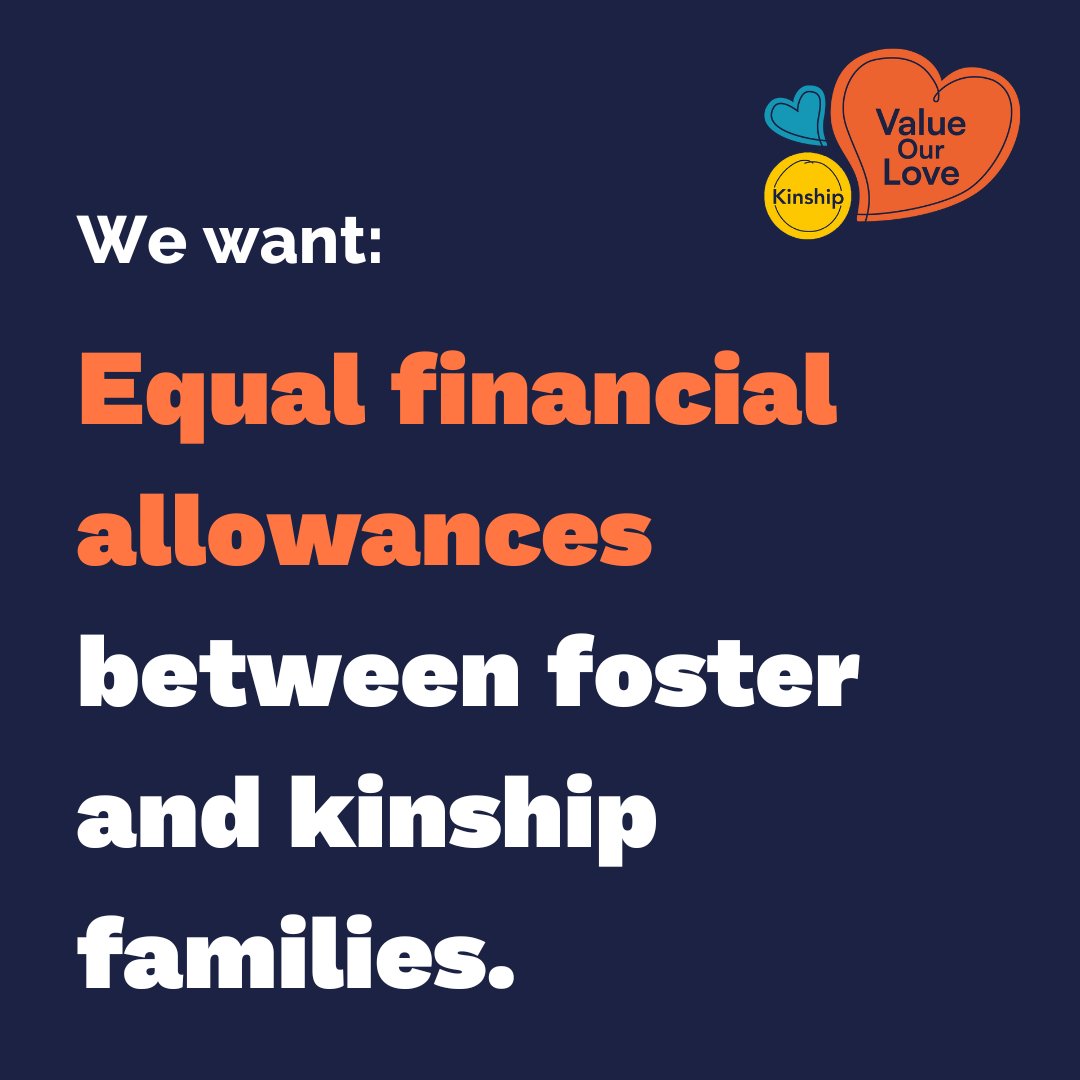 Why are we calling for equal financial allowances? 🤔

Children in #KinshipCare often have the same experiences and needs as children in foster care, but allowance entitlement is a postcode lottery for #kinshipfamilies. 🗺️