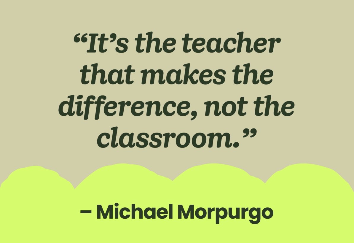 Principal_H's tweet photo. It's the teacher that makes the difference, not the classroom.

#education #teachers #leadership
#autism #sped https://t.co/5NfNq2YMEb