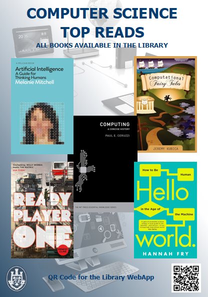 THSbookworm's tweet image. More from @thomashardye #topreads
Today the top suggestions from Computer Science. All loanable from the Library.
@THSsixthform