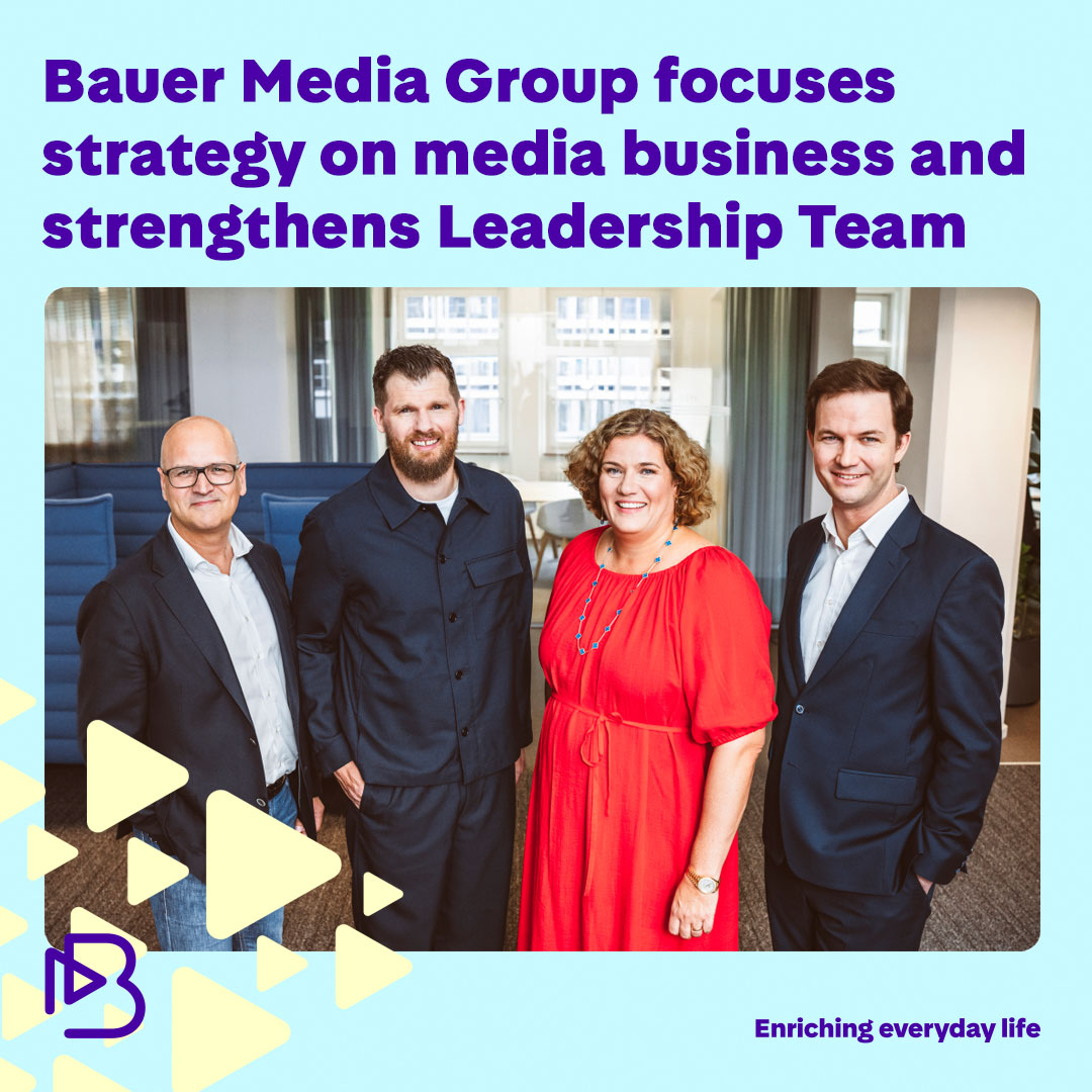 #BauerMedia is investing in the digital future of its two core business areas, Publishing and Audio. Presidents Jan Wachtel and Vivian Mohr appointed to the Executive Board. More ➡️bauermedia.com/news/press-rel…