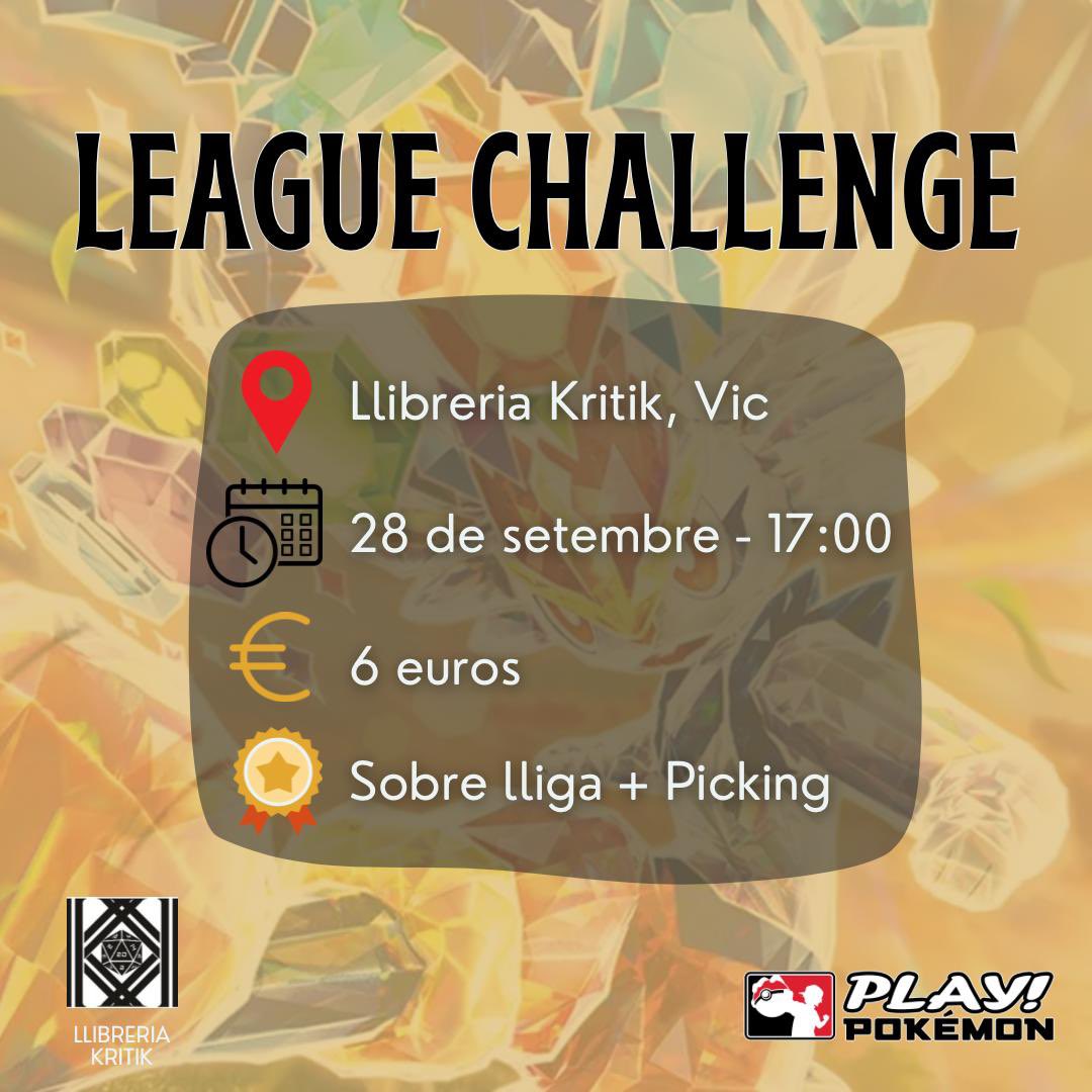 Els que no estigueu de Regional, veniu a sumar punts aquí! Com sempre <a href="/kritik_vic/">Llibreria Kritik</a> amb el #PokemonTCG a la Catalunya Central!