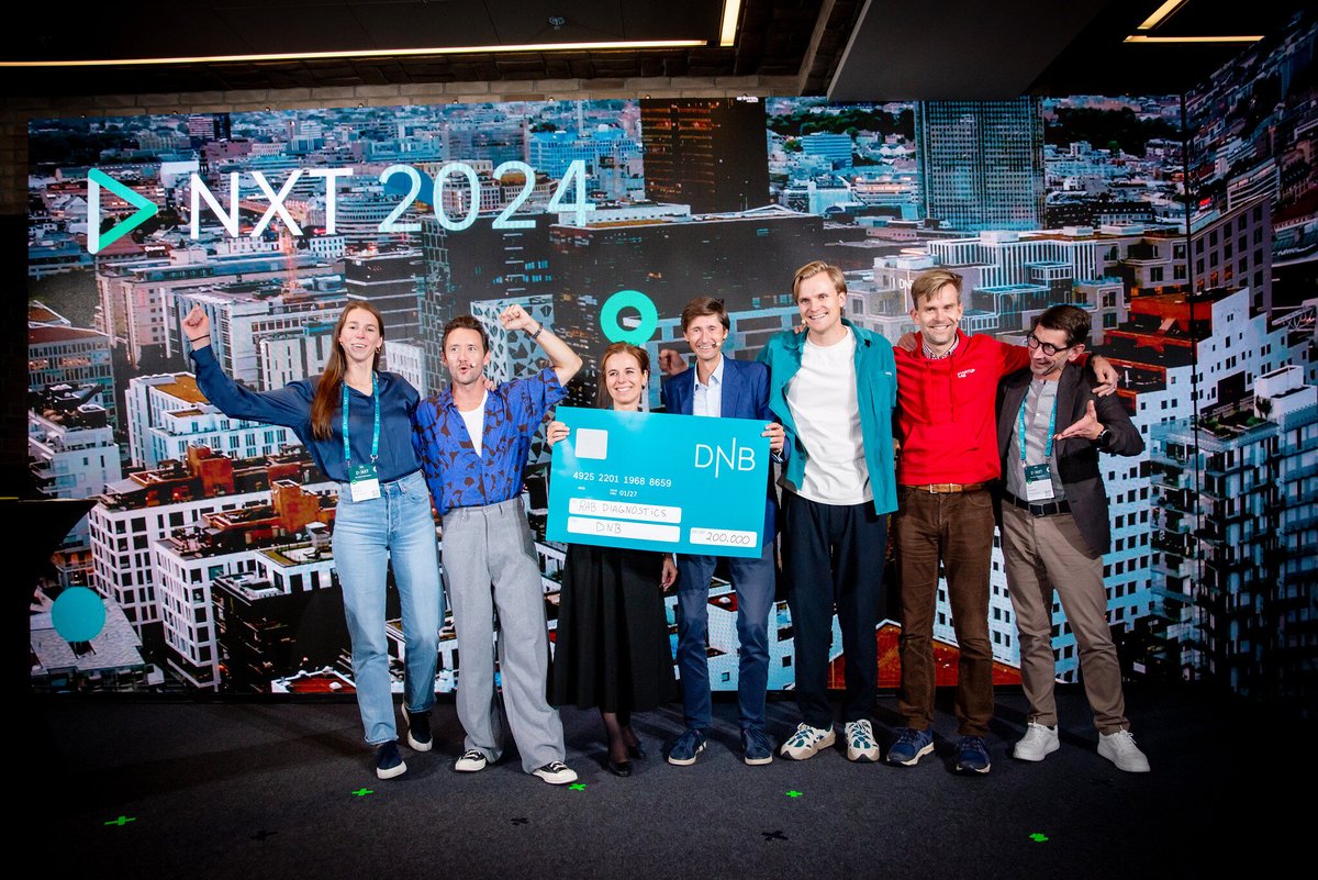Congratulations to RAB Diagnostics for winning #100Pitches at DNB NXT💥

Anette Weyergang won a prize of 200,000 NOK, a ticket to Slush, and a fast-track to the Startuplab Accelerator interview! 🚀

↘hubs.li/Q02RkYvZ0

#oiw2024
#pioneers

📸 Gorm K. Gaare