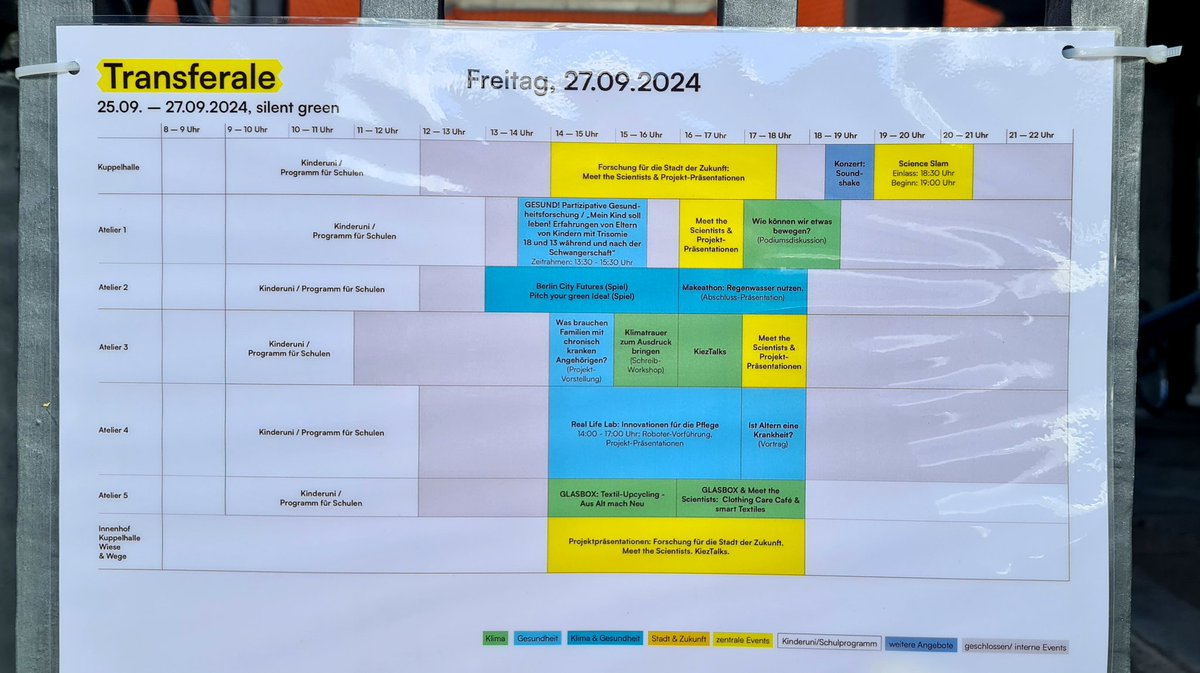 HWR Berlin (@hwr_berlin) on Twitter photo Volles Programm auch heute auf der #Transferale im silent green Kulturquartier. Herzlich Willkommen auf dem Wissenschafts- und Transferfestival @braincityb
@EHB_Presse
<a href="/HTW_Berlin/">HTW Berlin</a> <a href="/BHT_bln/">Berliner Hochschule für Technik (BHT)</a> @HenryOMarx <a href="/SenWGP/">Senatsverwaltung WGP</a> <a href="/SenWiEnBe/">Senatsverwaltung für Wirtschaft, Energie, Betriebe</a> <a href="/RegBerlin/">Senatskanzlei Berlin</a> <a href="/FranziskaGiffey/">Franziska Giffey</a> <a href="/ChariteBerlin/">Charité - Universitätsmedizin Berlin</a> Volles Programm auch heute auf der #Transferale im silent green Kulturquartier. Herzlich Willkommen auf dem Wissenschafts- und Transferfestival @braincityb
@EHB_Presse
<a href="/HTW_Berlin/">HTW Berlin</a> <a href="/BHT_bln/">Berliner Hochschule für Technik (BHT)</a> @HenryOMarx <a href="/SenWGP/">Senatsverwaltung WGP</a> <a href="/SenWiEnBe/">Senatsverwaltung für Wirtschaft, Energie, Betriebe</a> <a href="/RegBerlin/">Senatskanzlei Berlin</a> <a href="/FranziskaGiffey/">Franziska Giffey</a> <a href="/ChariteBerlin/">Charité - Universitätsmedizin Berlin</a>