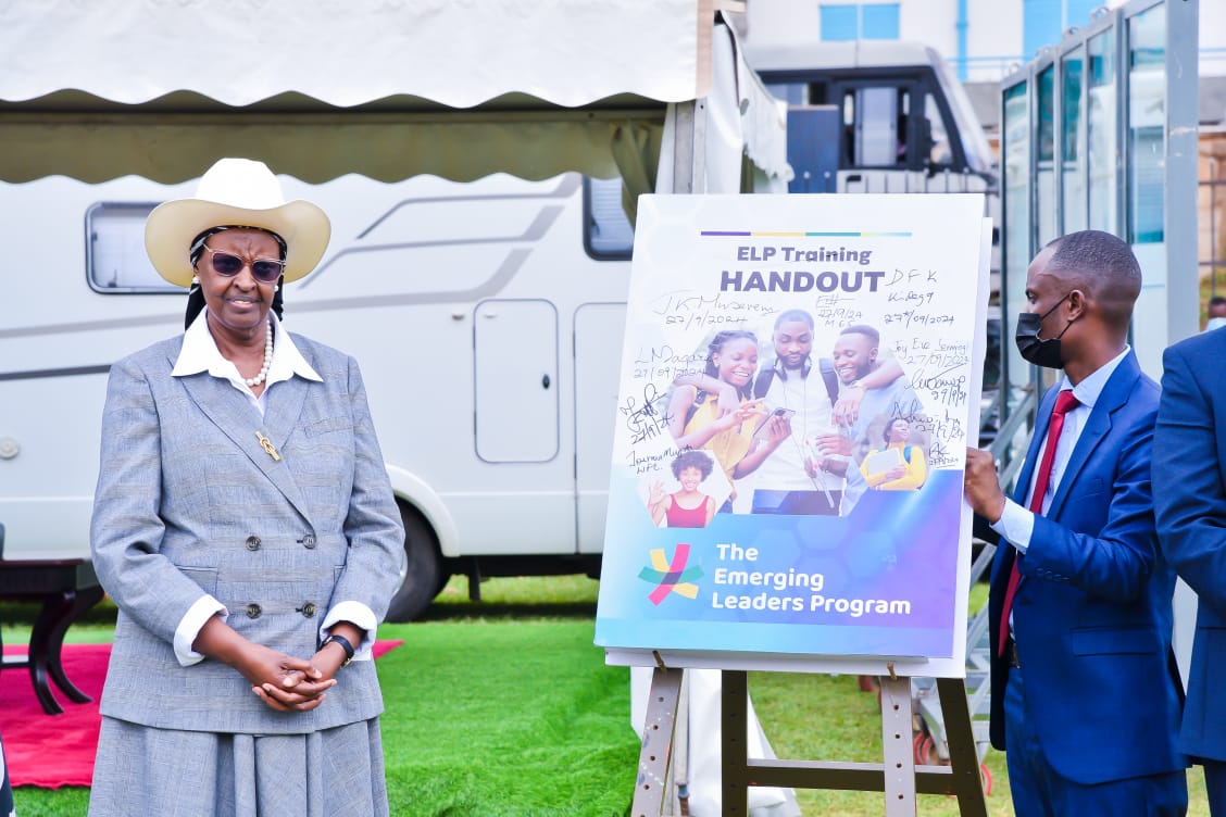 UgandaMediaCent's tweet image. .@JanetMuseveni: So do not waste your opportunity for education by prioritising short-term personal gratification, over future opportunities and your career paths | #ELPLaunch | #EmergingLeadersProgram