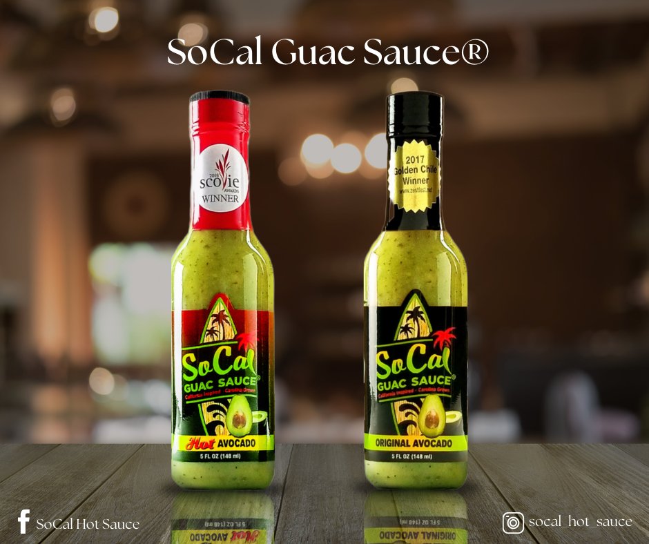 SoCalHotSauce's tweet photo. Why choose one when you can have both? Meet our two irresistible SoCal Guac Sauces®—the ultimate flavor combo! Which is your fav? 😍✨
#GuacGoals #SoCalHotSauce #GuacGoals #FlavorDuo #avocadolovers #Tastethehealth #SauceItUp #FoodieFavorites #DipItGood #FlavorFiesta #CulinaryAdv https://t.co/F8TRWOHgOF
