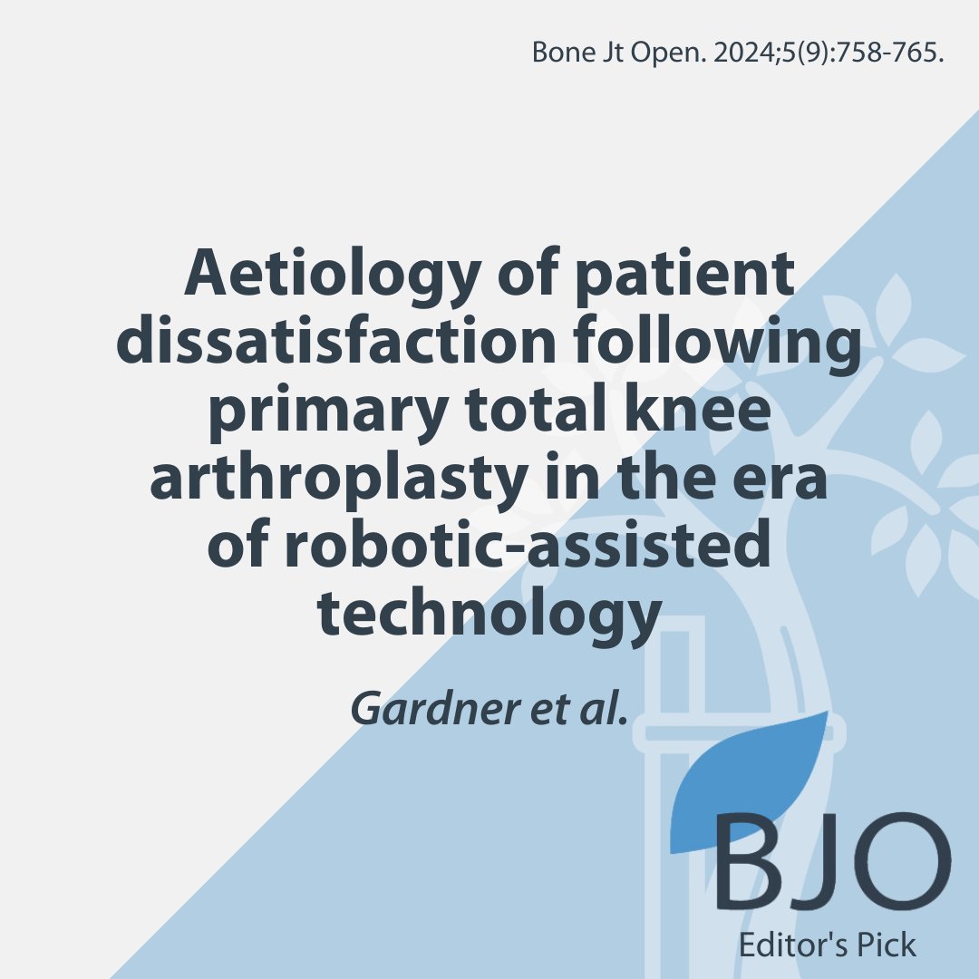 bjjeditor's tweet photo. Improving satisfaction after surgery is a complex, multifaceted process. While surgical improvements may help, other factors, particularly psychosocial issues, are also important.

#BJO #Arthroplasty #Patients #OpenAccess

https://t.co/Y6V04AWRUs https://t.co/uUAjumgMgE