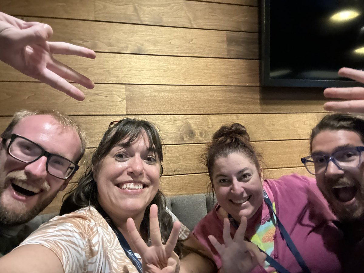 Ella Hereth (@mshereth) on Twitter photo We were pretty excited about our 3rd place finish at <a href="/desmosclassroom/">Desmos Classroom</a> trivia. Best middle school crew plus our new HS friend. We were pretty excited about our 3rd place finish at <a href="/desmosclassroom/">Desmos Classroom</a> trivia. Best middle school crew plus our new HS friend.
