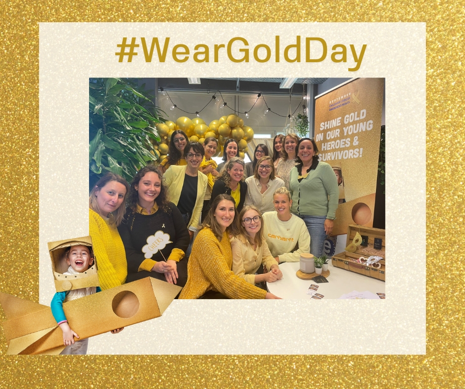 SIOPEurope's tweet photo. 📣 A big shoutout to our colleagues!

🟨 Thank you for choosing to match us in the #WearGoldDay initiative. 🤗 We are truly proud to work alongside such compassionate colleagues. Wear Gold Day is about raising awareness on Childhood Cancer, and about highlighting the fact that you are never alone, and this is exactly what we felt today! ✨ Your gesture of wearing gold and yellow in support of childhood cancer has made a real difference. 👒🎩

Furthermore, we would like to extend our gratitude to Event'Sia for the unique golden-shaded decorations and photo booth! 

Thank you for choosing to make a difference, and for joining our powerful tradition of wearing golden shades on the 27th of September. 🙏

#GoldSeptember #WearGoldDay