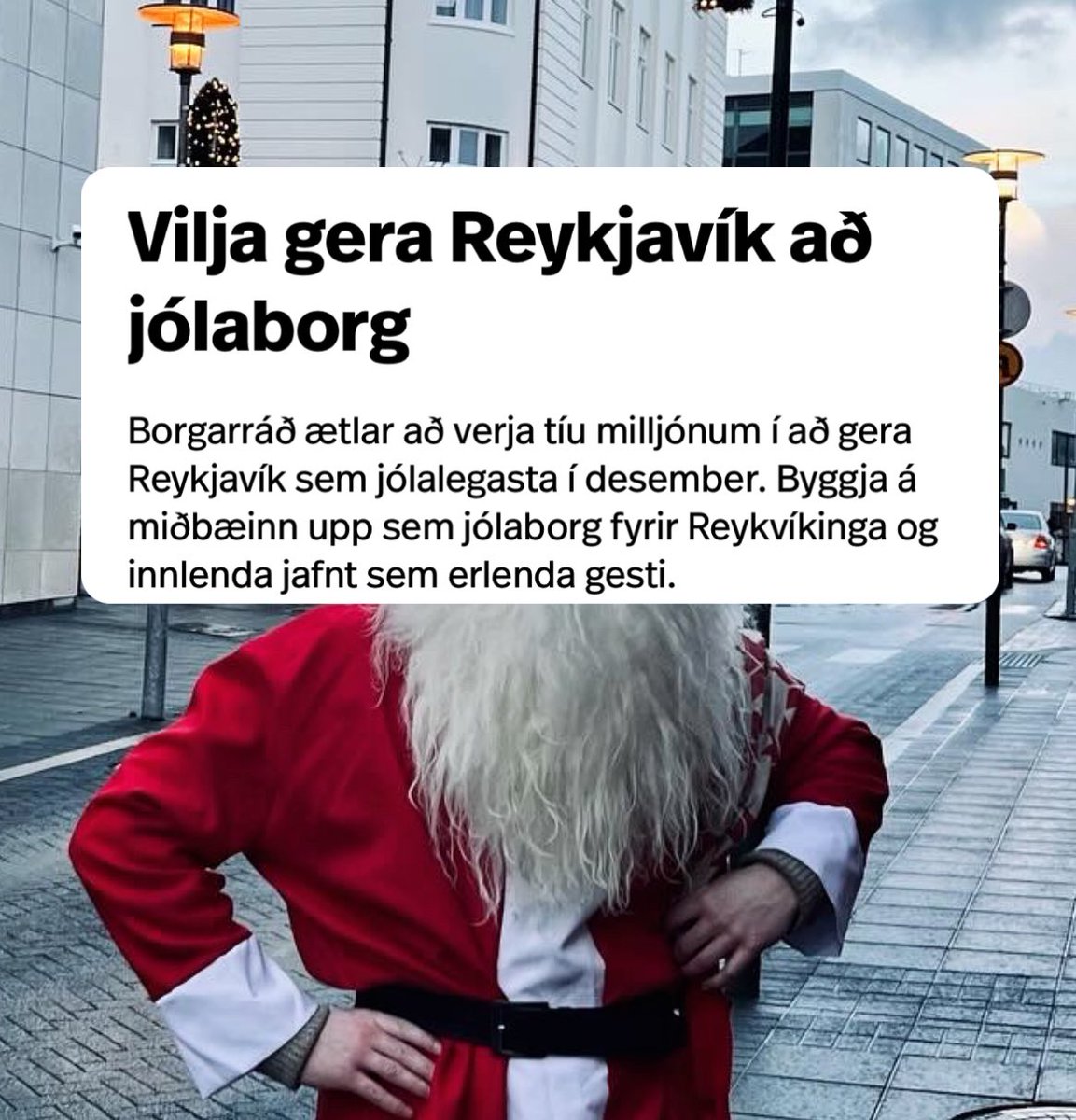 Það styttist í jólin &amp; Reykjavík verður jólaborg 🎄 Það er dásamlegt geta lífgað upp á skammdegið með jólaskreytingum sem og að sóknarfæri er fyrir Reykjavík að verða áfangastaður ferðamanna að vetrarlagi 🎅🏻⭐️