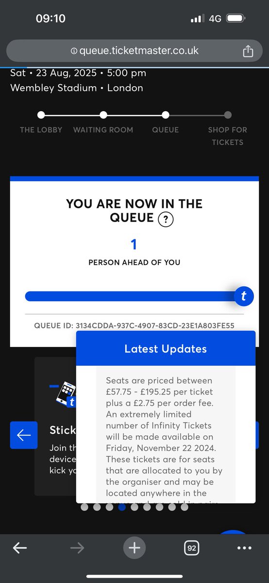 It was my turn at 9:10 and it said that the tickets were sold out. You have an incredibly disgusting system!
#ticketmasteruk