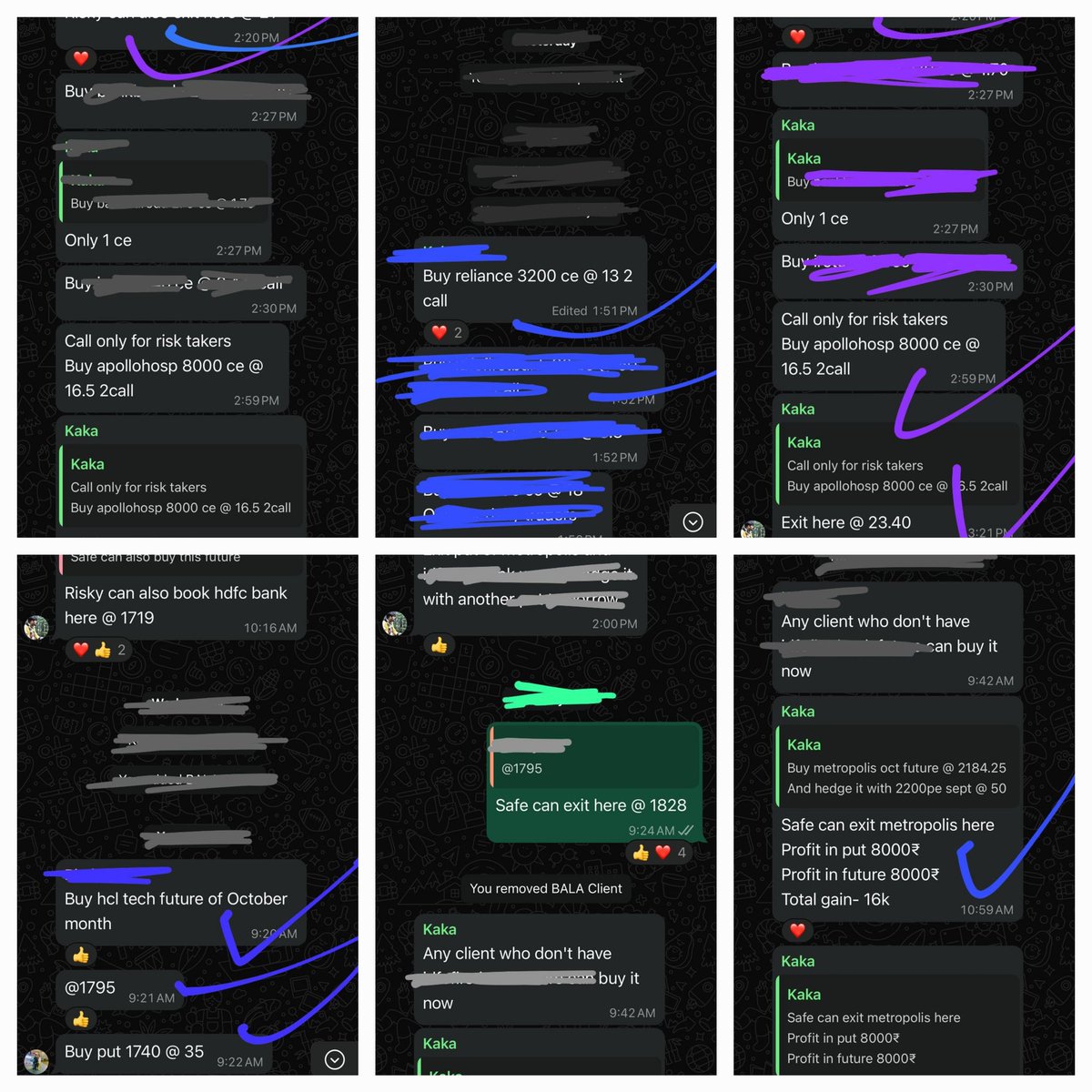 Surendraanalyst's tweet image. #premium_group 
#Future 
#options 4 calls exited today 
2 in future only group 2 in f&amp;amp;o group 
As i regular calls will be provided from Friday and 4 calls exited on same day 
Still many calls left one can take advantage of premium group with very reasonable fees (no profit no…