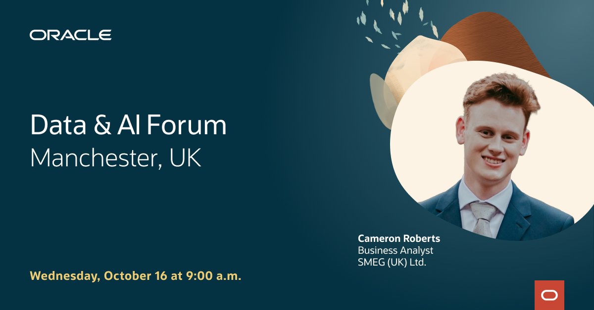 corinnareilly's tweet photo. Learn how SMEG UK Ltd. is using Oracle Gen #AI to enable their UK customers to get quick and easy product support across their range of kitchen appliances. Save your seat for Oracle's Data &amp; AI Forum on October 16th at the Etihad Stadium in #Manchester: https://t.co/twZWG4RTQF https://t.co/5ov5nqSvDb