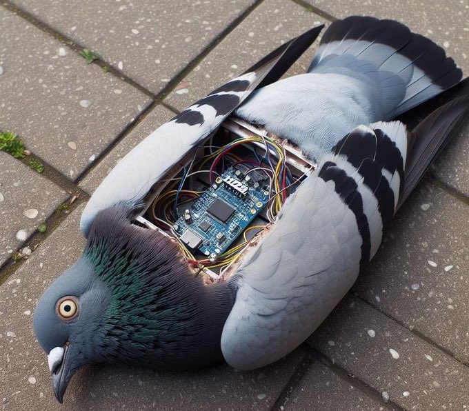 🇫🇷 FLASH – Selon une étude, 89% des pigeons à Paris sont des robots du gouvernement conçus pour surveiller la population.
