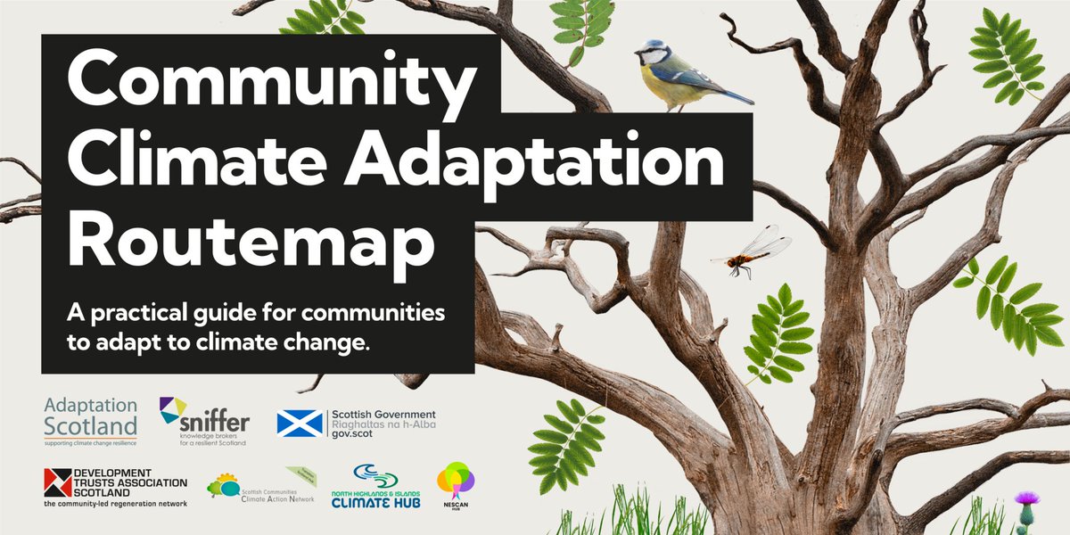 The Community Climate Adaptation Routemap is a practical guide to help communities adapt to climate change with clear steps to build their resilience while also addressing issues like housing, transportation, and jobs

Find out more: adaptation.scot/take-action/co…

#ScotClimateWeek
