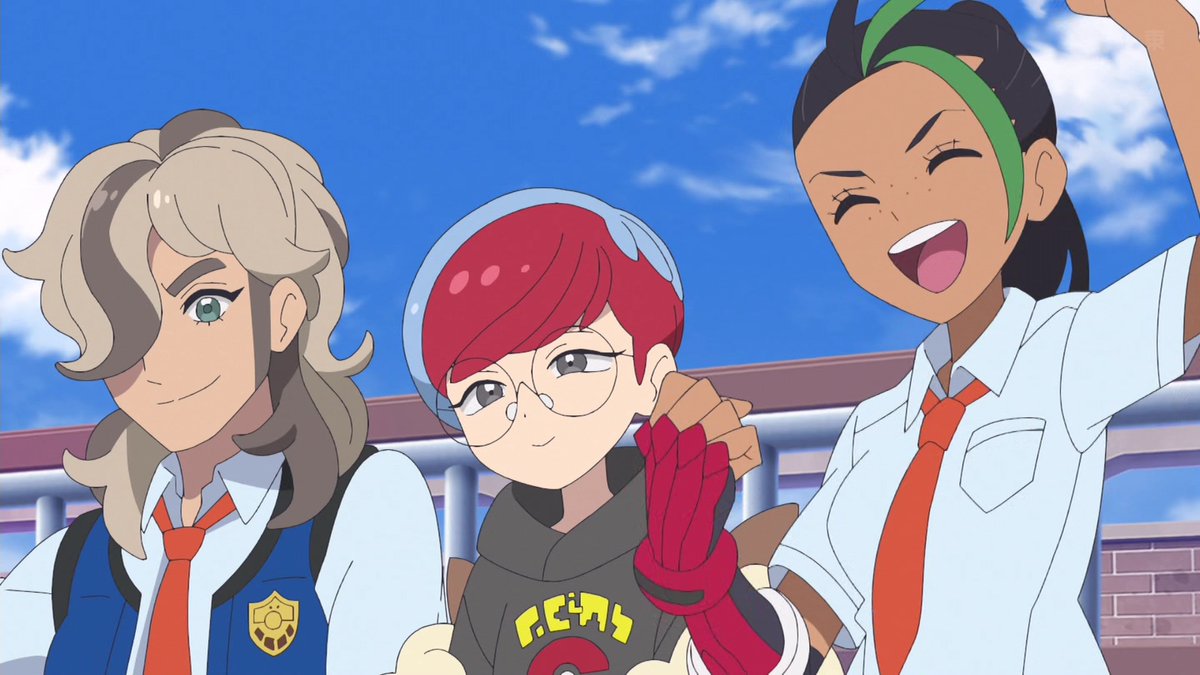 ペパーもボタンも笑ってる...！
#アニポケ #anipoke #LikoRoy67