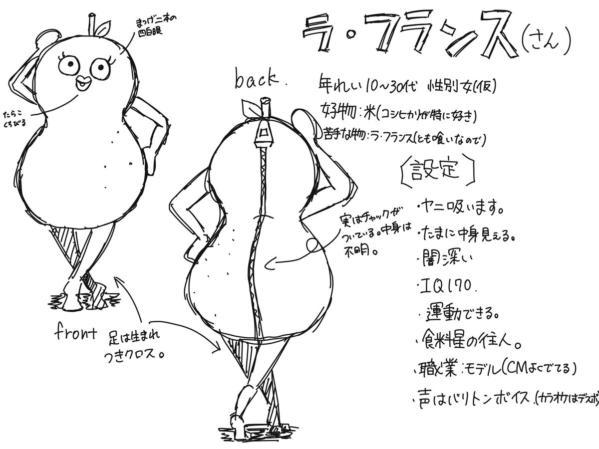 of77426's tweet photo. ラ・フランスさんの参考資料
みんなよければ描いてみて https://t.co/JDZ8J8Oj6L