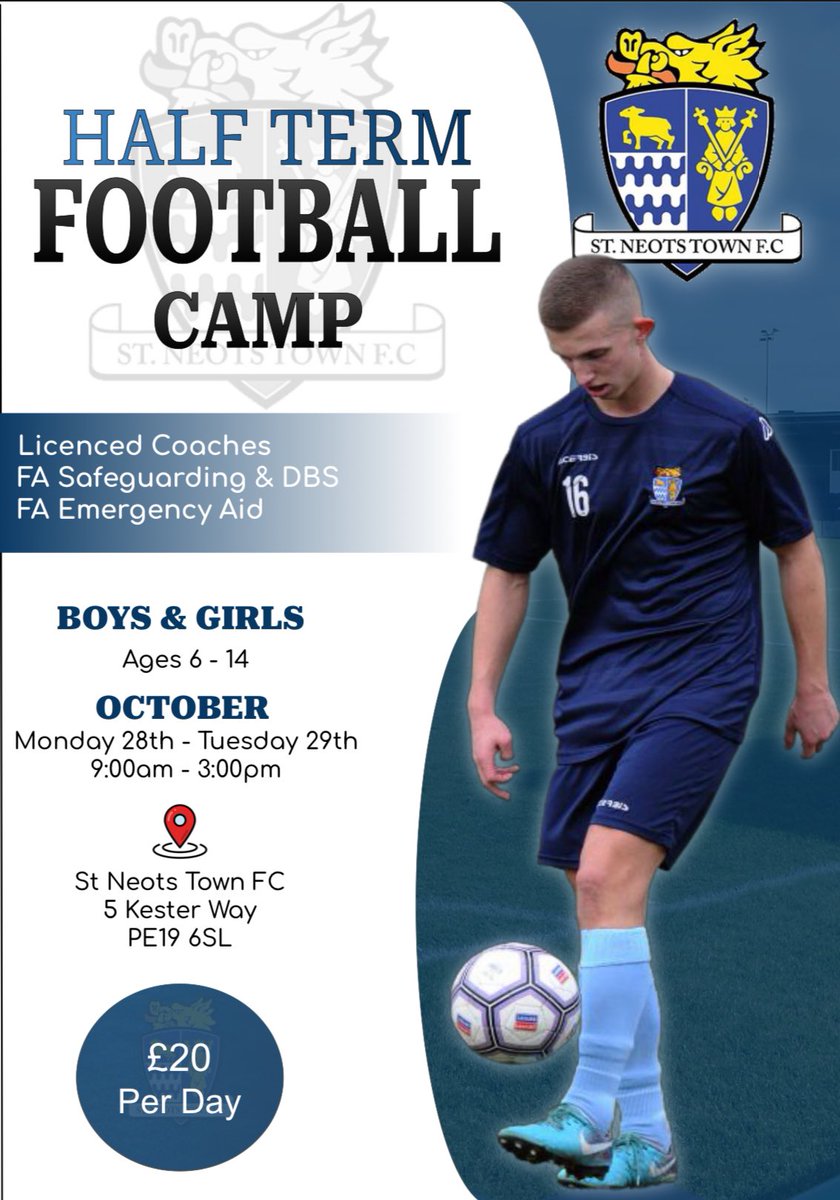 To get involved follow the link below 👇 

forms.gle/DD2n2rhPPhD749…

<a href="/SaintsAcad/">St Neots Town FC Academy JPL</a> <a href="/StNeotsTownFC/">St Neots Town F.C. Official</a>