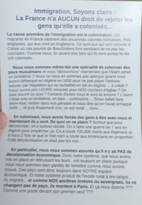 FrDesouche's tweet photo. Regardez ce qu'ils distribuent à Sciences-po en réaction au meutre de #Philippine https://t.co/2LVk3J1enT