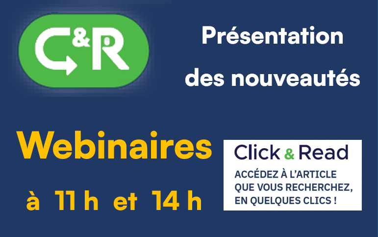 _ClickandRead's tweet image. ✳️Aujourd'hui ✳️ webinaires : présentation version 3.19.6 de #ClickandRead @INIST_CNRS 😀
Débutants ou utilisateurs avertis : rejoignez-nous à 11h ou 14h, pas d'inscription nécessaire 👍
Infos et lien visio : inist.fr/nos-actualites…