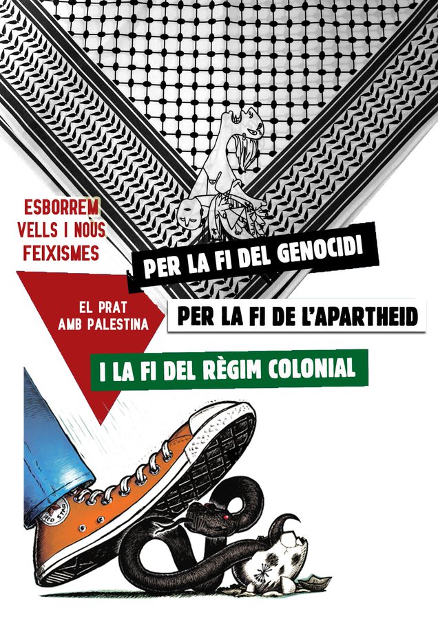 festesdelprat's tweet photo. Aquest #27setembre #ElPrat amb #Palestina.

A les 22h comencen amb les 27ès festes alternatives, amb l'inici del cercavila antifeixista, desprès del pregó de festa major de la plaça de la Vila. https://t.co/OHU0xOCkGl