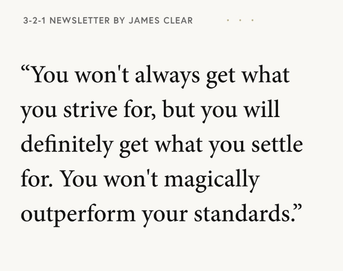 Meeting the standard isn’t something you do just when it’s convenient.
It’s about showing up, doing things the right way, every single time, no excuses.
The standard doesn’t care how talented you are; it cares about how disciplined and consistent you can be.