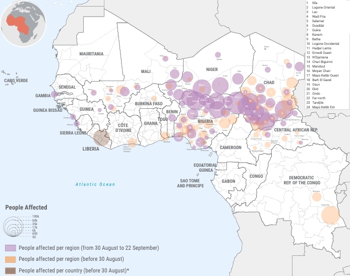 Torrential rains and severe flooding have affected more than 4.4 million people in West and Central Africa so far in 2024.

Learn more in our latest overview ⬇️

bit.ly/3TMLX2x