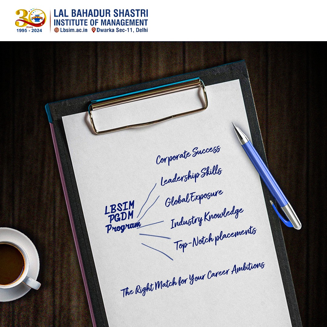 LBSIMOnline's tweet image. Looking for the perfect match for your career ambitions? LBSIM’s PGDM program is your answer! 

#lbsim #lbsimdwarka #pgdmprogram #pgdminstitute #bschool #pgdmstudies #pgdmcollege #businessstudies #managementstudies