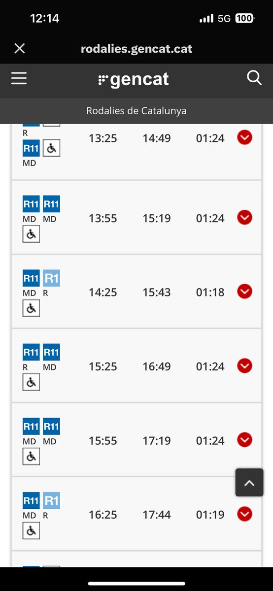 laura_font21's tweet photo. @rod11cat hola! Tots els trens que surten de barcelona i van cap a sils surt que has de fer transbord a massanet. Això és cert? Sempre van directes... https://t.co/Pa3Yt2aQCV