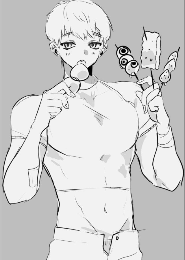 Why is my type buff men who eat a lot😳😳 