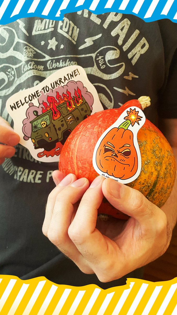 UkroArt's tweet photo. 🎃🍂 💣🔥 #Pumpkin #PumpkinStickers #Stickers #Sticker #UkraineStickers #Ukrainians #Ukrainian #AutumnStyle #Стікери #Стікерпаки #Листівки #Гарбуз #УкраїнськіНаліпки #УкраїнськіСтікери #СтікериУкраїна #Halloween #TrickOrTreat #Bomb #StickersGermany #Ukraine https://t.co/H5JKa0M8Ln