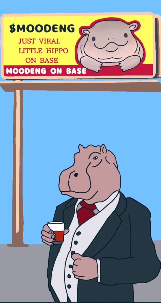 Good morning $Moodeng on <a href="/base/">Base</a> 

ape.store/base/0xf721193…

t.me/MooDegenonbase