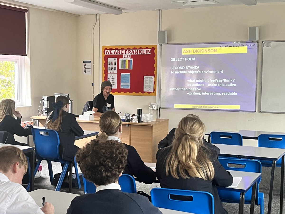 Thomas Alleyne Ac. (@thomas_alleynes) on Twitter photo The Y7 and 8 students enjoyed a visit from <a href="/ashdpoet/">Ash Dickinson</a> yesterday. We had two year group assemblies and then a more focussed workshop with our Y9s. Thank you for coming into TAA! The Y7 and 8 students enjoyed a visit from <a href="/ashdpoet/">Ash Dickinson</a> yesterday. We had two year group assemblies and then a more focussed workshop with our Y9s. Thank you for coming into TAA!