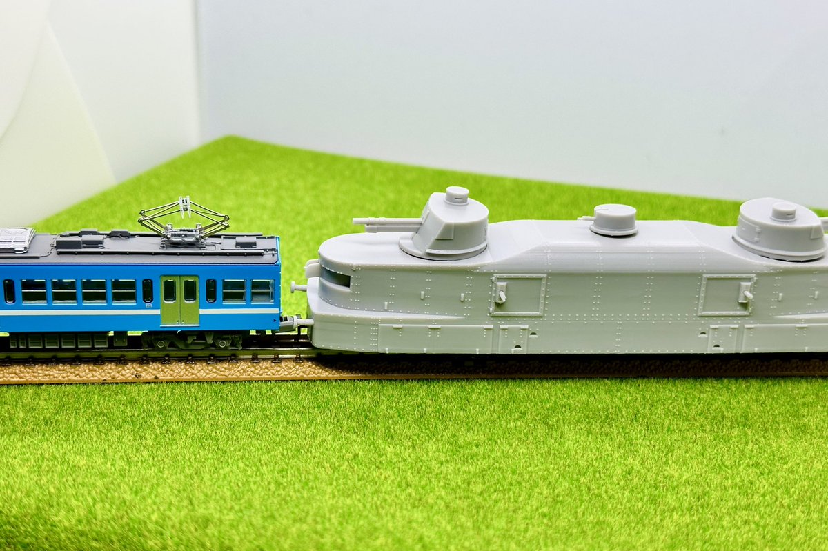 シミャウィをテスト出力してみました 牽引は近江で代役 装甲列車らしい