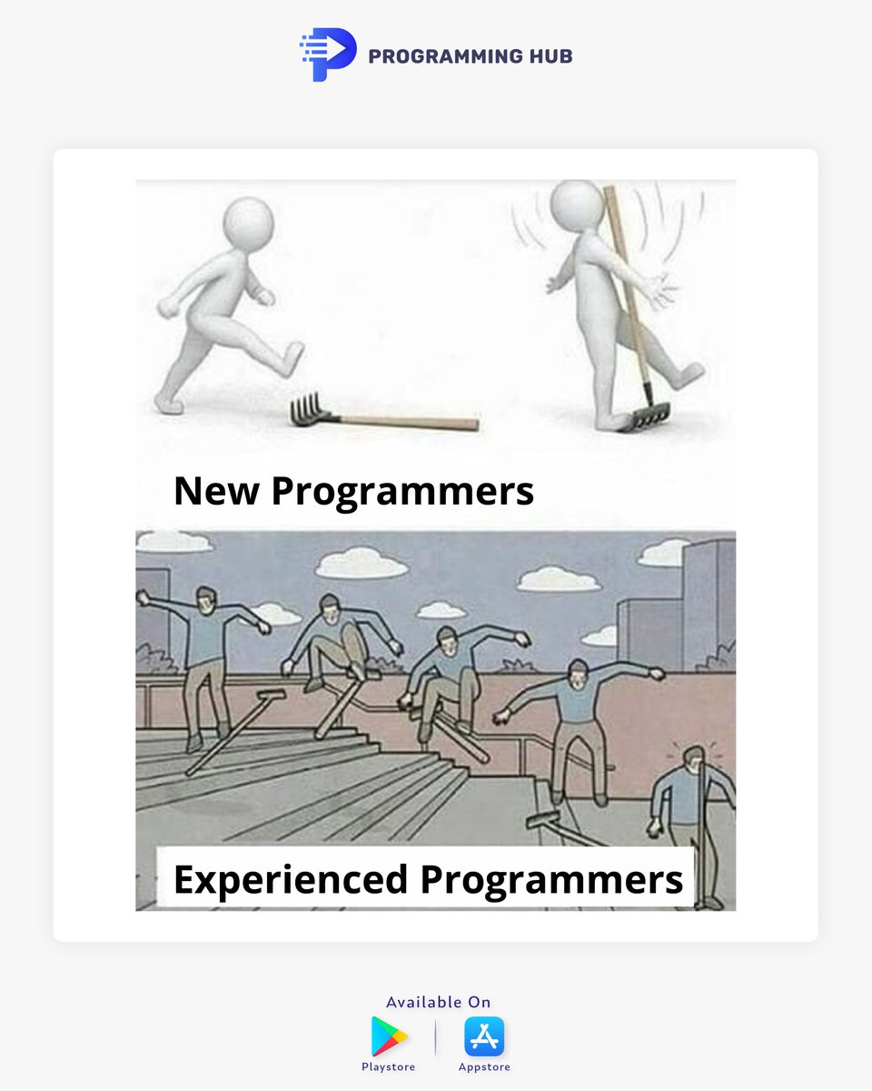 The difference between a beginner and an experienced programmer? The number of bugs they’ve battled!

#NewbieVsPro #ProgrammingHub #TechJourney