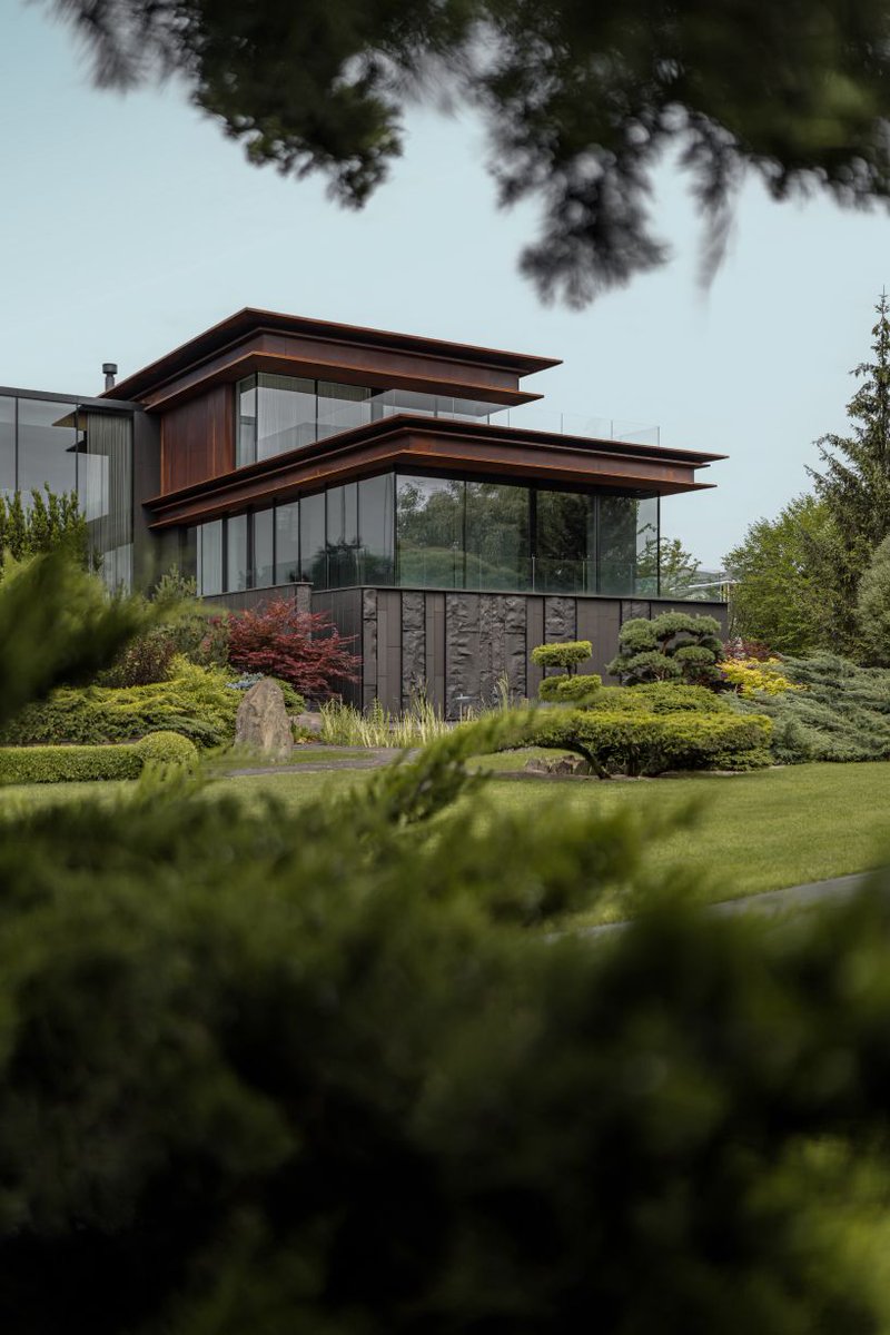designboom's tweet photo. rugged basalt and aging steel intertwine to shape YODEZEEN's sierra house near kyiv https://t.co/af4CnJLhXj https://t.co/k13pOAJaZG