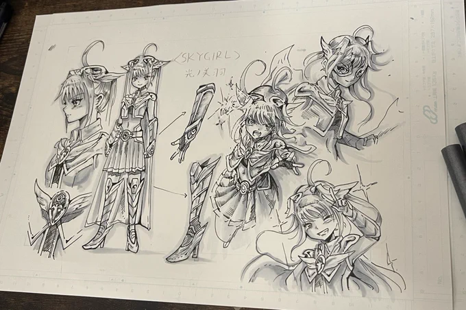 新作漫画のスカイガールは
12月のあるイベントで頒布できるように
描いています!!
事前にコミッションもできるよう
頑張ります! 