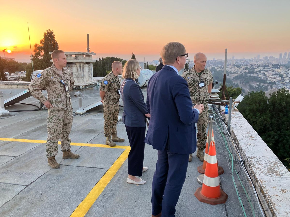 We are pleased to have received our Perm State Secretary <a href="/jukka_salovaara/">Jukka Salovaara</a> from the 🇫🇮MFA, on a visit to 🇮🇱. He visited the 7.10. sites of Kfar Aza and Nova, met with senior officials at the <a href="/IsraelMFA/">Israel Foreign Ministry</a>, <a href="/MazarskyTatiana/">טטיאנה מזרסקי - Tatiana Mazarsky🎗️</a> at the Knesset and the 🇫🇮contingent at UNTSO.
<a href="/Ulkoministerio/">MFA Finland 🇫🇮</a>