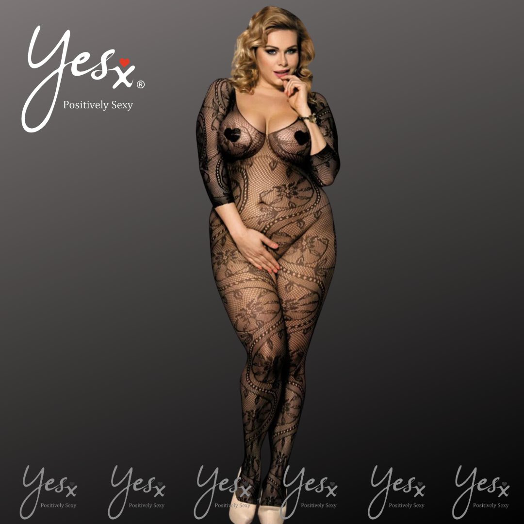 YesXLingerieUK's tweet photo. Get ready to turn heads this Friday with YesX’s fierce plus-size bodystocking. Own your curves! 🔥 #FridayFierce #EmbraceYourCurves https://t.co/1hhqKnAvZR