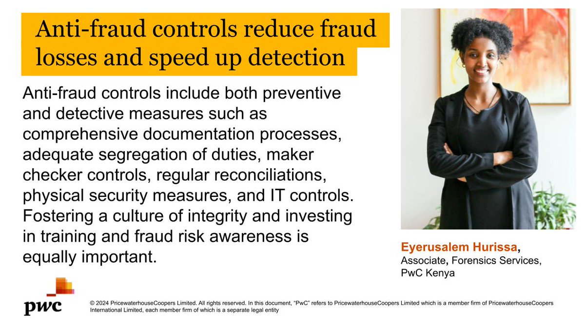 In its 2024 “Report to the Nations”, the Association of Fraud Examiners (ACFE) noted that more than half of occupational frauds occur due to lack of internal controls or an override of existing internal controls. #PwCinsights #Fraudrisk #Internalcontrol