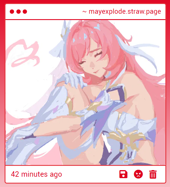 mayexplode's tweet photo. come draw elysias on my straw page shrine https://t.co/3CjB7gPNEN