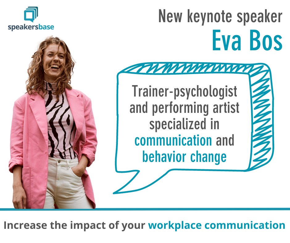 📢 New Speaker Alert! Welcome Eva Bos to Speakersbase! 🎤
✅ Mastering Workplace Communication: Improve collaboration by learning the art of listening and connection.
✅ Motivational Interviewing: A proven communication method to inspire behavior change.
speakersbase.com/speakers/eva-b…