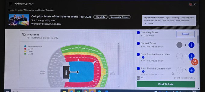 MarkParkylfc's tweet photo. @omgmichy_ @TicketmasterUK What a pile of utter shite, Got to the ticket selection page, selected 4 tickets then got a notification my connection had dropped(bollocks), how can they send the notification if my network dropped? I bet the touts got their tickets with no issues eh https://t.co/KYkZstqoLh